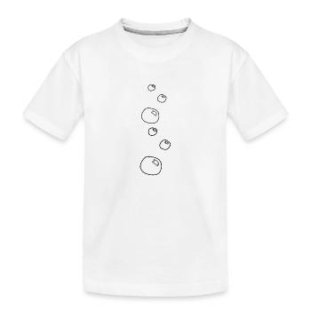 Seifenblasen kreise formen wasser form - Kinder Premium Bio T-Shirt - Weiß - Vorne