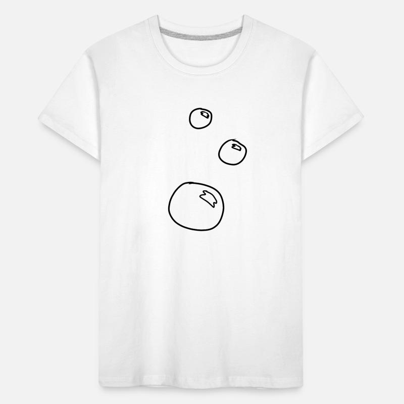 Soap bubbles forming circles Kids' Premium Organic T-Shirt