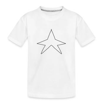 Symbole en forme d’étoile - T-shirt bio Premium Enfant - blanc - Devant
