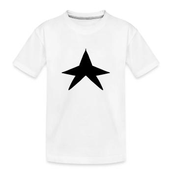 Form Stern symbol - Kinder Premium Bio T-Shirt - Weiß - Vorne