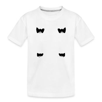 schleifen schleife muster formen symbol - Kinder Premium Bio T-Shirt - Weiß - Vorne