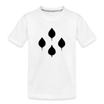 quatre feuilles naturelles - T-shirt bio Premium Enfant - blanc - Devant