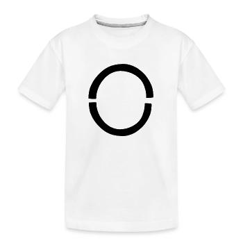 zwei bogen form symbol formen - Kinder Premium Bio T-Shirt - Weiß - Vorne