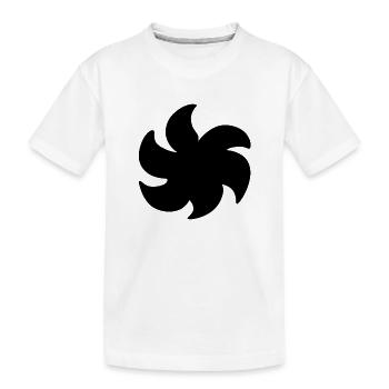 pflanze form symbol symbol blume - Kinder Premium Bio T-Shirt - Weiß - Vorne