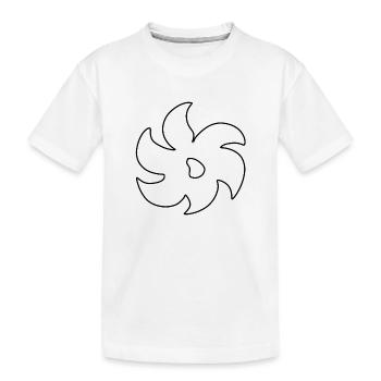 Shape, Symbol, Symbol, Flower, Plant - Kids' Premium Organic T-Shirt - white - Front