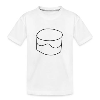 icône de gâteau gâteau de gâteau dessin animé - T-shirt bio Premium Enfant - blanc - Devant