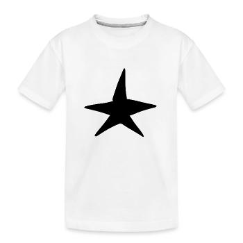 stern symbol form nacht - Kinder Premium Bio T-Shirt - Weiß - Vorne