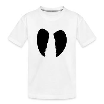 Ailes Ange Symbole Forme - T-shirt bio Premium Enfant - blanc - Devant