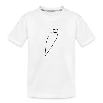 Aliment symbole de carotte - T-shirt bio Premium Enfant - blanc - Devant