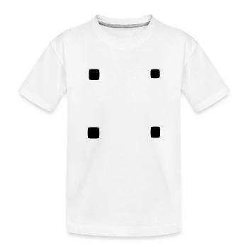 Square Square Shape Icon Four - Kids' Premium Organic T-Shirt - white - Front