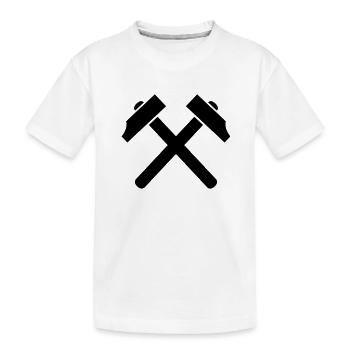 Hammer - Kinder Premium Bio T-Shirt - Weiß - Vorne