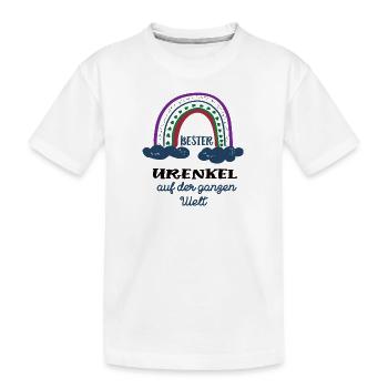 Bester Urenkel Ur Enkel Jungen Enkelkind Enkelsohn - Kinder Premium Bio T-Shirt - Weiß - Vorne