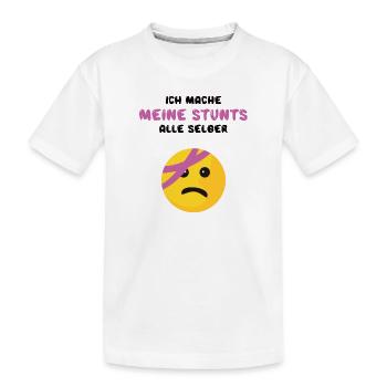 Aufmunterung Gesundheit Krank Wünsche zur Genesung - Kinder Premium Bio T-Shirt - Weiß - Vorne