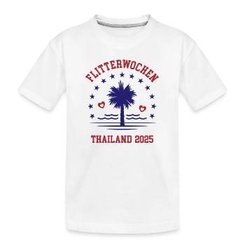 Flitterwochen Thailand 2025 Hochzeitsreise - Kinder Premium Bio T-Shirt - Weiß - Vorne
