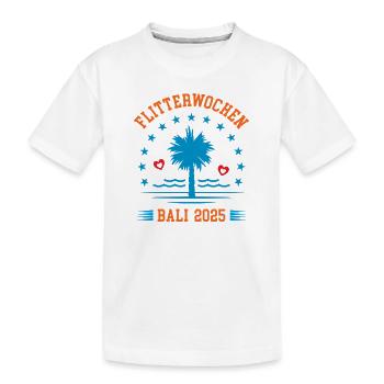 Flitterwochen Bali 2025 Hochzeitsreise Indonesien - Kinder Premium Bio T-Shirt - Weiß - Vorne