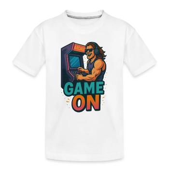 Puissance Arcade - T-shirt bio Premium Enfant - blanc - Devant