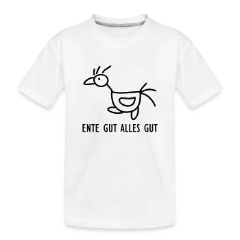 Ente gut - alles gut - Kinder Premium Bio T-Shirt - Weiß - Vorne