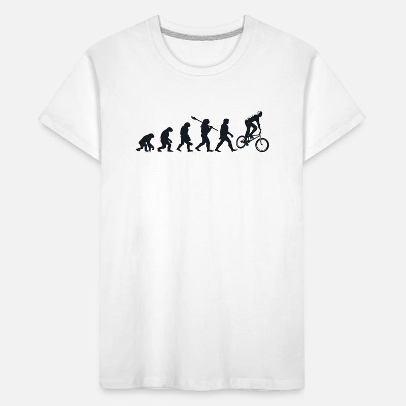 Évolution Darwin pour les BMXistes 🚴‍♂️ T-shirt bio Premium Enfant