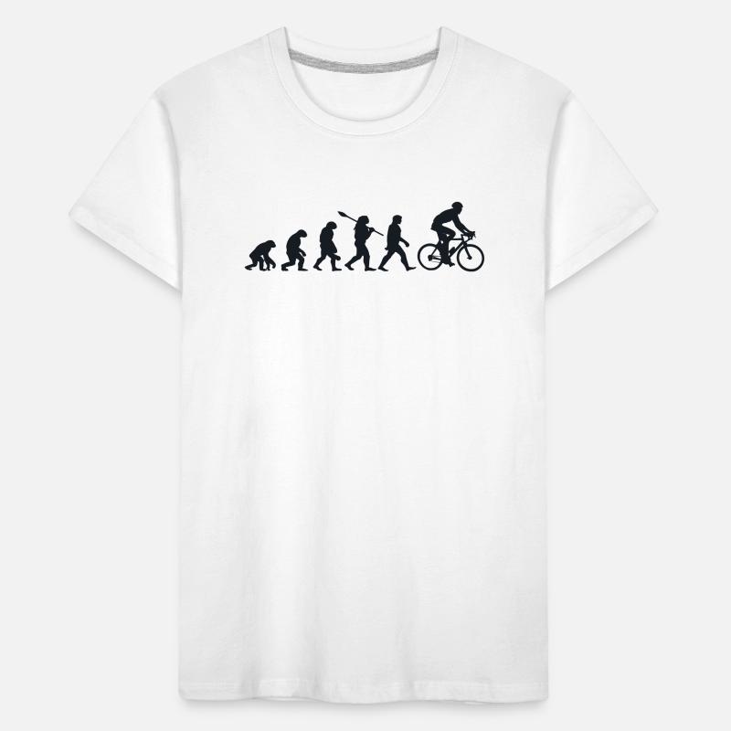 Darwin Evolution for Cyclists 🚴 ♀️ Kids' Premium Organic T-Shirt