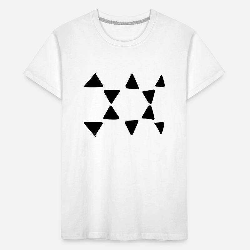 Triangular Pattern Triangular Shapes Kids' Premium Organic T-Shirt