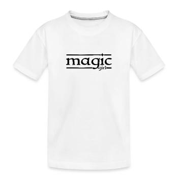 magic girl - magisches, zauberhaftes Mädchen - Kinder Premium Bio T-Shirt - Weiß - Vorne