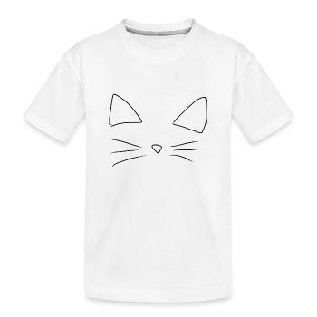 Animaux, Chat, Animal De Compagnie - T-shirt bio Premium Enfant - blanc - Devant