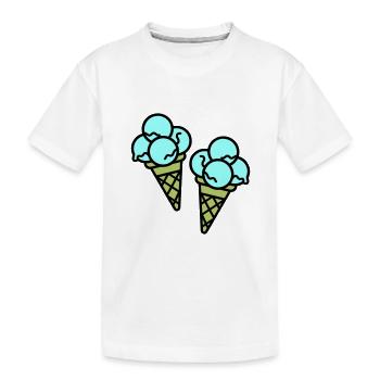 Crème glacée à la crème Eis - T-shirt bio Premium Enfant - blanc - Devant