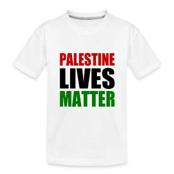 palestine lives matter - Kinder Premium Bio T-Shirt - Weiß - Vorne