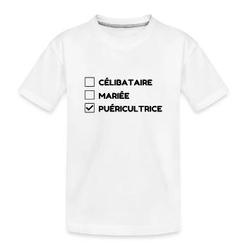 Nursery Nurse Kinderpflegerin Puéricultrice Baby - Kids' Premium Organic T-Shirt - white - Front