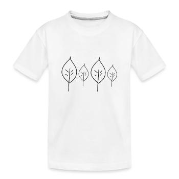 Symbole de plantation de feuilles de feuilles - T-shirt bio Premium Enfant - blanc - Devant