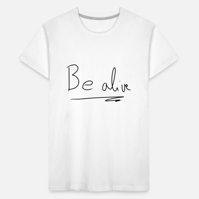 Sei lebendig text Kinder Premium Bio T-Shirt