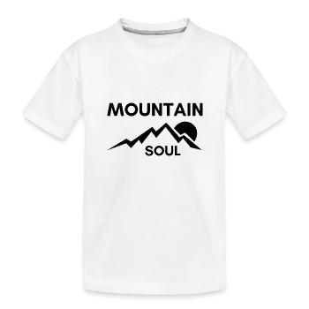 Mountain Soul - Kinder Premium Bio T-Shirt - Weiß - Vorne