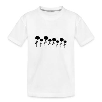 plant plants flowers rose icon - Kids' Premium Organic T-Shirt - white - Front