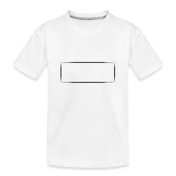 Shape Rectangle Square - Kids' Premium Organic T-Shirt - white - Front