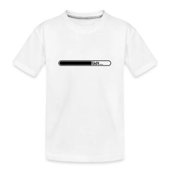 barre de chargement / / enceinte / / bébé à venir - T-shirt bio Premium Enfant - blanc - Devant