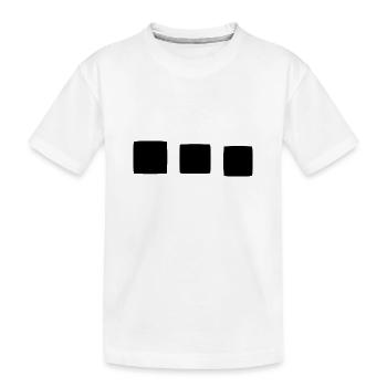 Quadrat viereck formen - Kinder Premium Bio T-Shirt - Weiß - Vorne