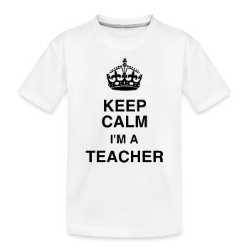 Lehrer / Professor / Schule / Lehrerin / Kind - Kinder Premium Bio T-Shirt - Weiß - Vorne