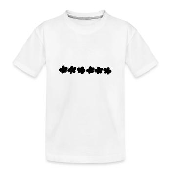 fleurs fleur plante symbole forme - T-shirt bio Premium Enfant - blanc - Devant