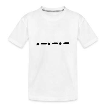 Linie punkte punkt formen form - Kinder Premium Bio T-Shirt - Weiß - Vorne