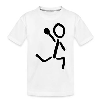 handball - T-shirt bio Premium Enfant - blanc - Devant