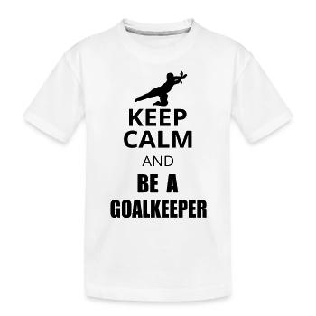 Floorball Unihockey Geschenk - Kinder Premium Bio T-Shirt - Weiß - Vorne