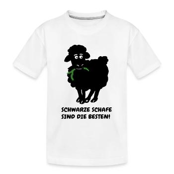 schwarzes schaf - Kinder Premium Bio T-Shirt - Weiß - Vorne