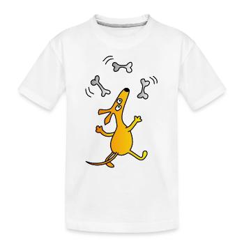 Jongleur - Kinder Premium Bio T-Shirt - Weiß - Vorne