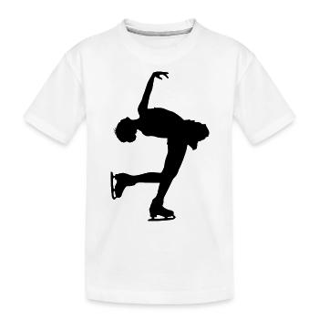 Patins patineurs - T-shirt bio Premium Enfant - blanc - Devant