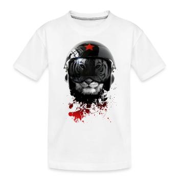russische Pilot v6 von dk - Kinder Premium Bio T-Shirt - Weiß - Vorne