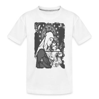 Jesus Marie_N2 - Kinder Premium Bio T-Shirt - Weiß - Vorne
