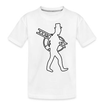schornsteinfeger - Kinder Premium Bio T-Shirt - Weiß - Vorne