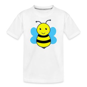 Abeille mignonne pour les enfants Abeille Filles Garçons - T-shirt bio Premium Enfant - blanc - Devant