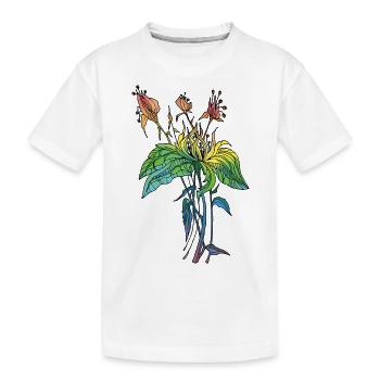 Fleur - T-shirt bio Premium Enfant - blanc - Devant