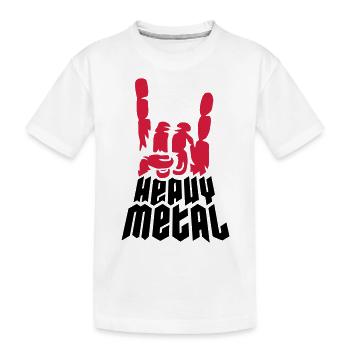 Cool Logo Heavy Metal - T-shirt bio Premium Enfant - blanc - Devant